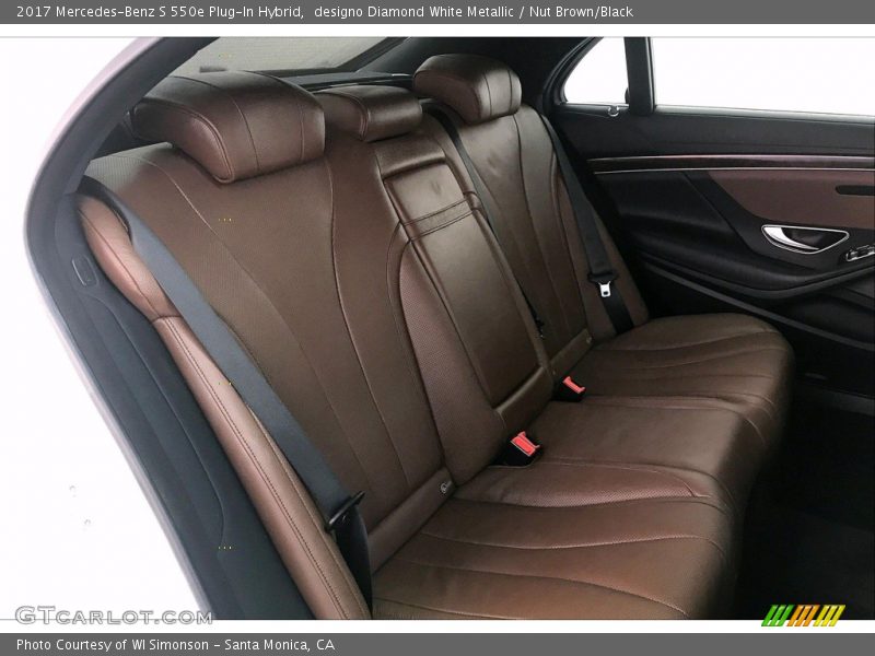 designo Diamond White Metallic / Nut Brown/Black 2017 Mercedes-Benz S 550e Plug-In Hybrid