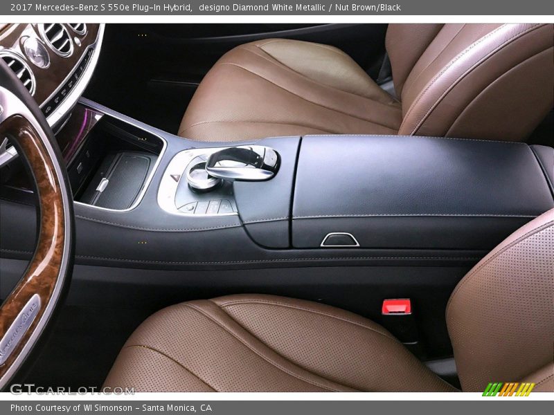 designo Diamond White Metallic / Nut Brown/Black 2017 Mercedes-Benz S 550e Plug-In Hybrid