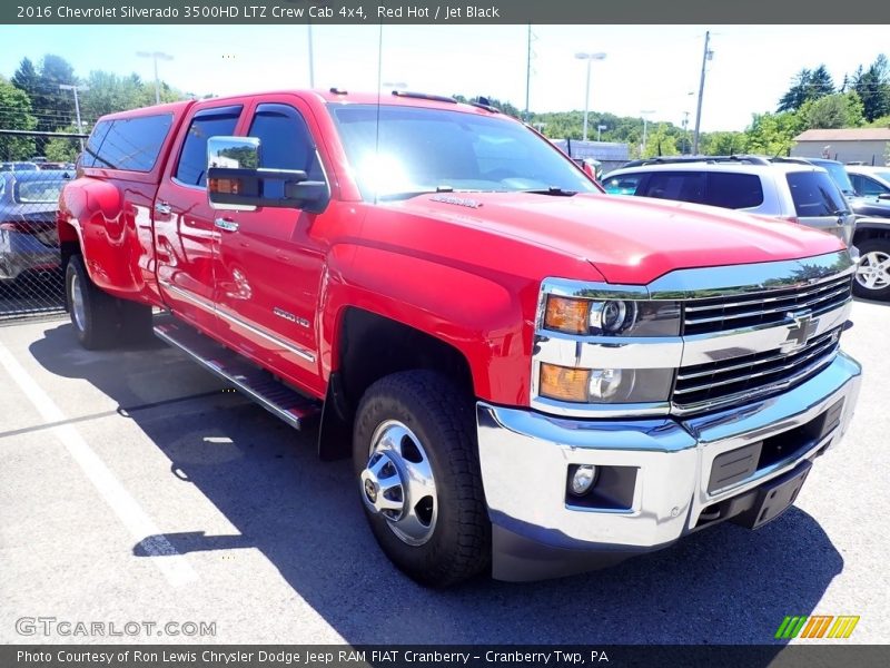 Red Hot / Jet Black 2016 Chevrolet Silverado 3500HD LTZ Crew Cab 4x4