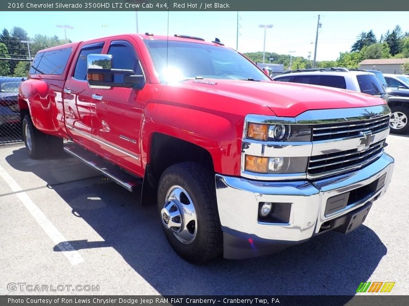 Red Hot / Jet Black 2016 Chevrolet Silverado 3500HD LTZ Crew Cab 4x4