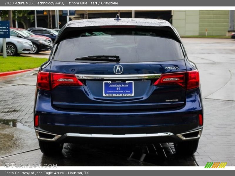 Fathom Blue Pearl / Graystone 2020 Acura MDX Technology AWD