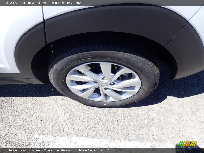 Winter White / Gray 2020 Hyundai Tucson SE AWD