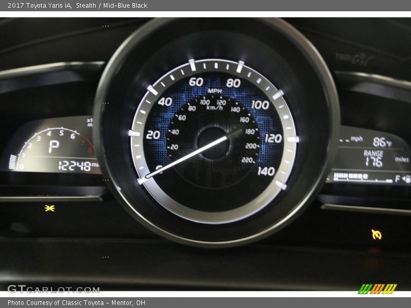 Stealth / Mid-Blue Black 2017 Toyota Yaris iA