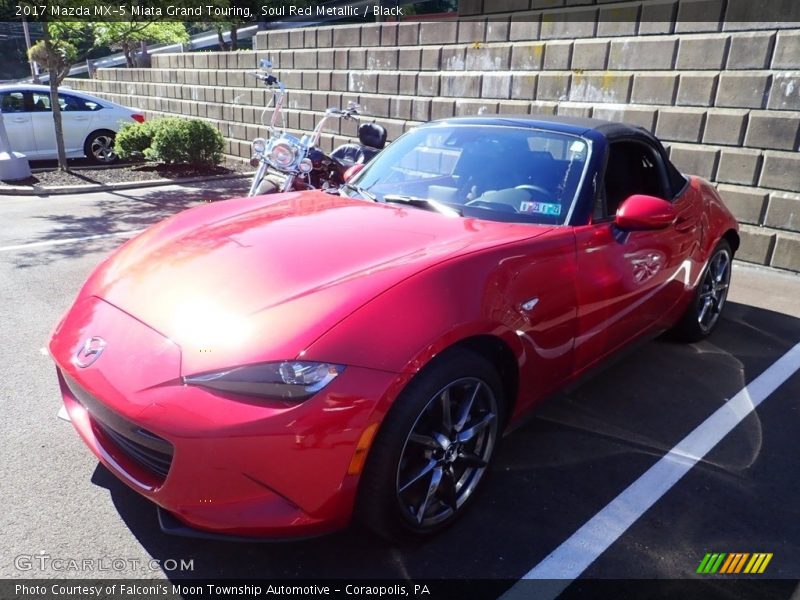 Soul Red Metallic / Black 2017 Mazda MX-5 Miata Grand Touring