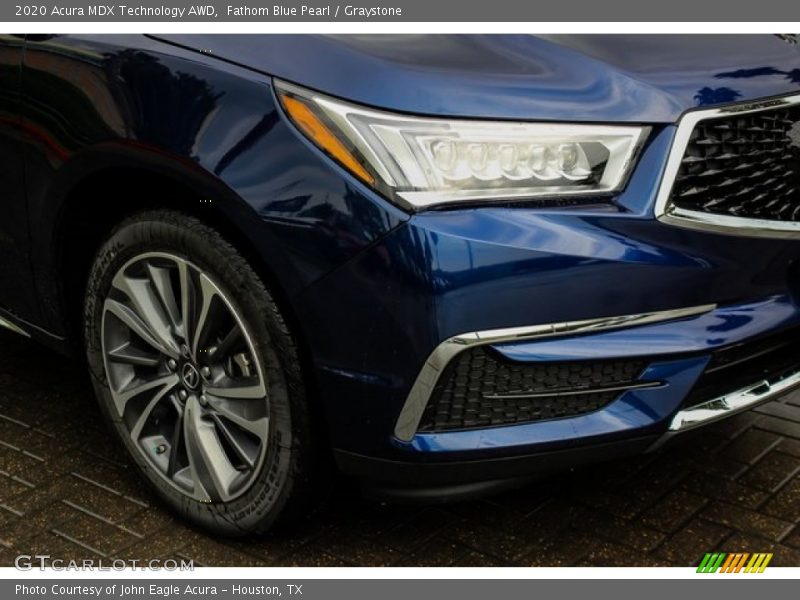 Fathom Blue Pearl / Graystone 2020 Acura MDX Technology AWD