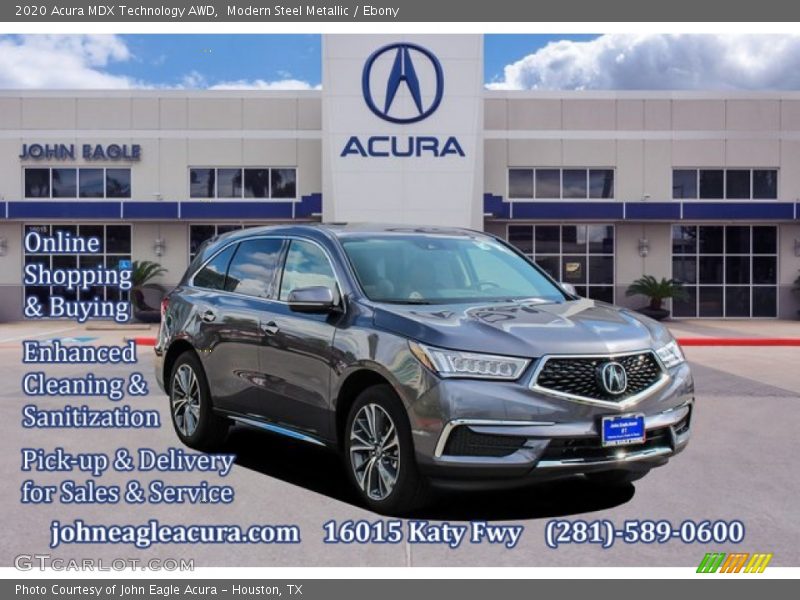 Modern Steel Metallic / Ebony 2020 Acura MDX Technology AWD