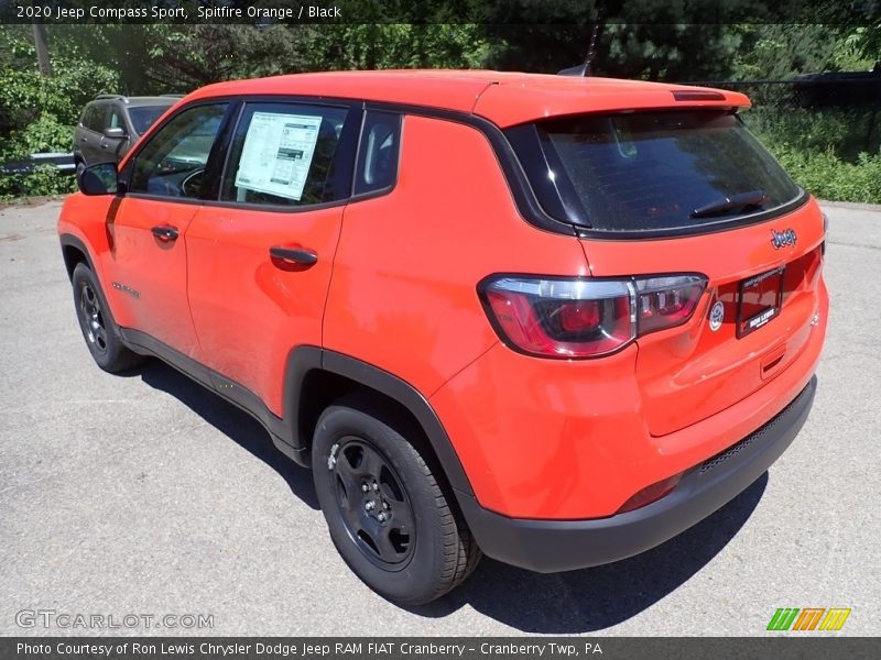 Spitfire Orange / Black 2020 Jeep Compass Sport