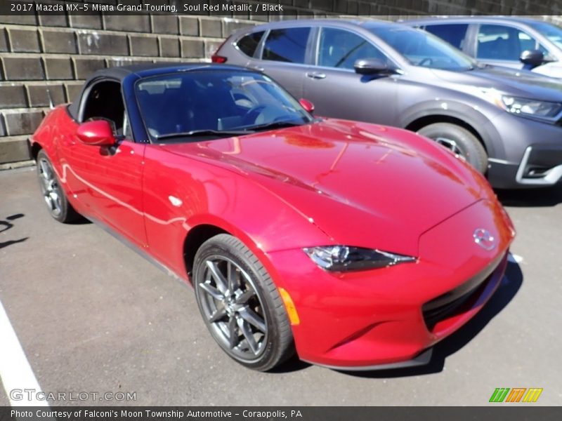 Soul Red Metallic / Black 2017 Mazda MX-5 Miata Grand Touring