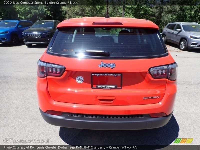 Spitfire Orange / Black 2020 Jeep Compass Sport