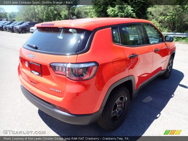 Spitfire Orange / Black 2020 Jeep Compass Sport