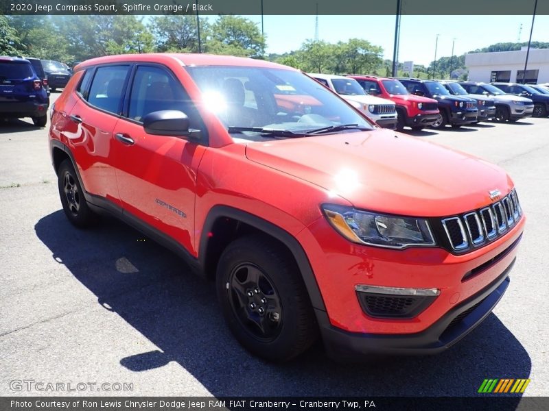 Spitfire Orange / Black 2020 Jeep Compass Sport