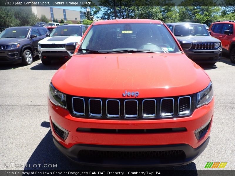 Spitfire Orange / Black 2020 Jeep Compass Sport