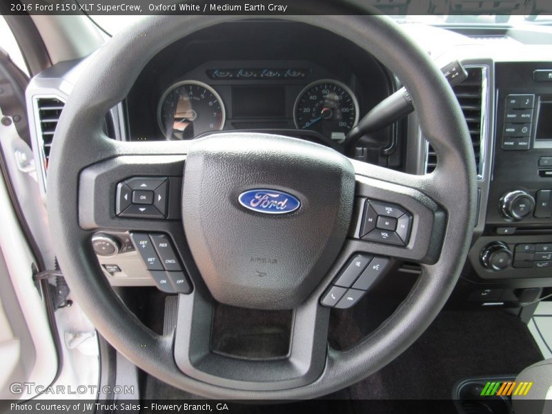 Oxford White / Medium Earth Gray 2016 Ford F150 XLT SuperCrew