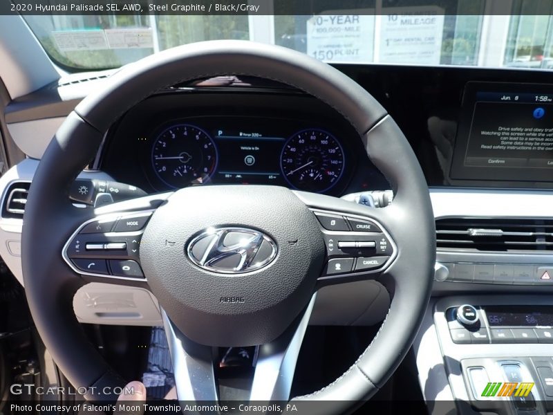 Steel Graphite / Black/Gray 2020 Hyundai Palisade SEL AWD