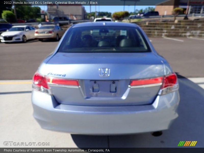 Celestial Blue Metallic / Black 2012 Honda Accord EX-L Sedan