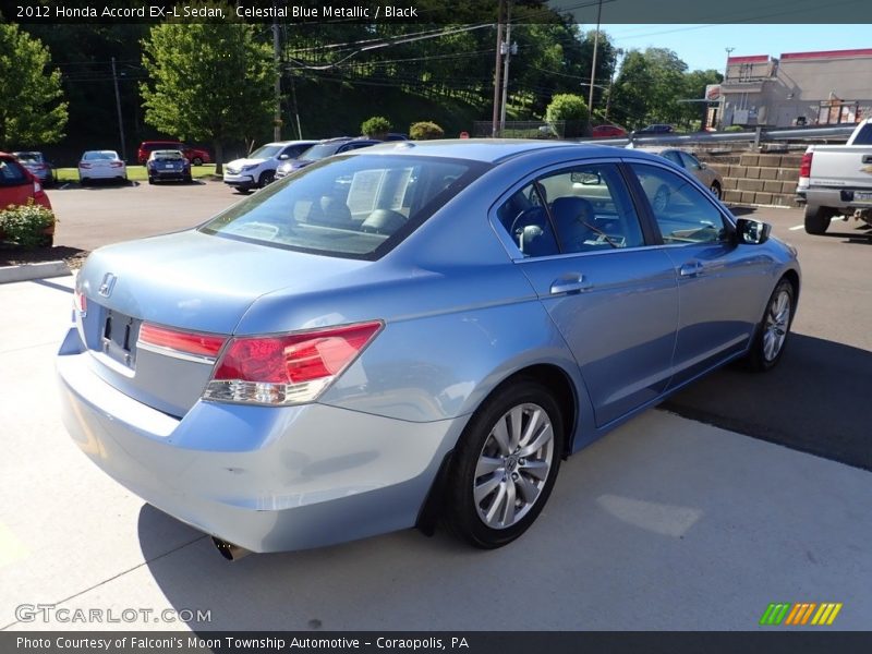 Celestial Blue Metallic / Black 2012 Honda Accord EX-L Sedan