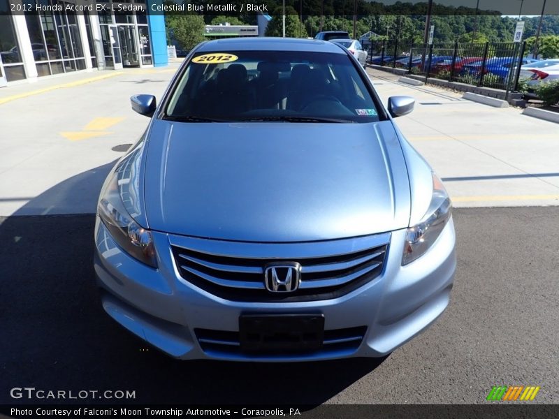 Celestial Blue Metallic / Black 2012 Honda Accord EX-L Sedan