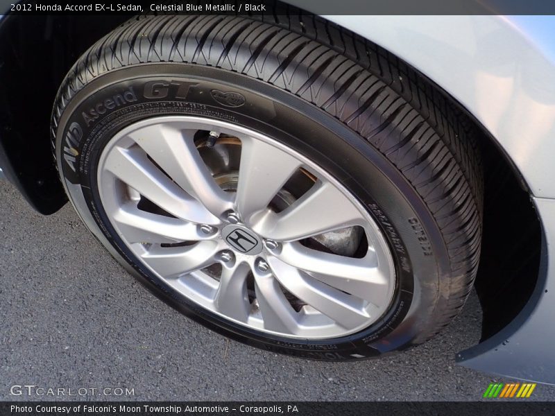 Celestial Blue Metallic / Black 2012 Honda Accord EX-L Sedan