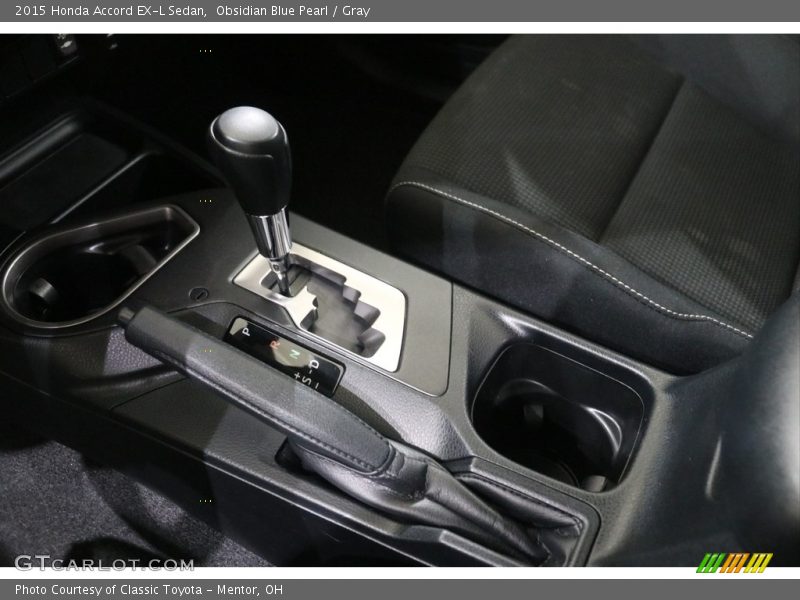 Obsidian Blue Pearl / Gray 2015 Honda Accord EX-L Sedan