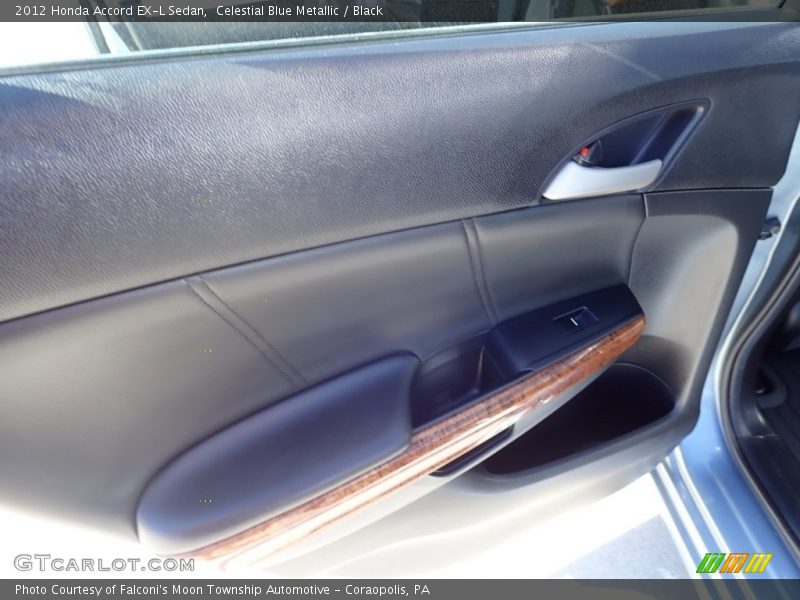 Celestial Blue Metallic / Black 2012 Honda Accord EX-L Sedan