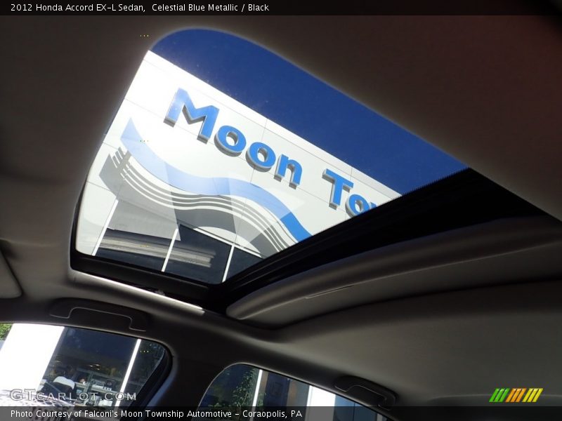 Celestial Blue Metallic / Black 2012 Honda Accord EX-L Sedan