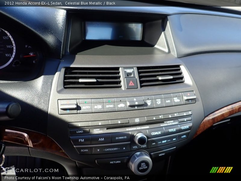 Celestial Blue Metallic / Black 2012 Honda Accord EX-L Sedan
