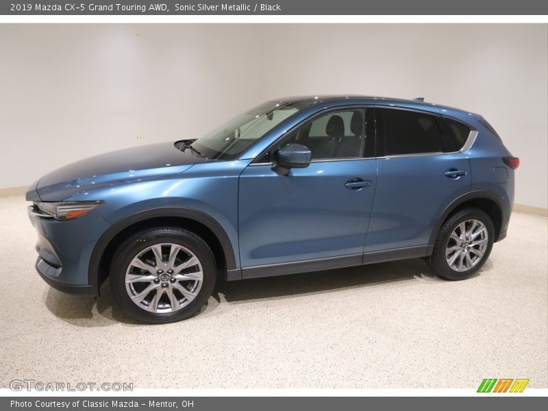 Sonic Silver Metallic / Black 2019 Mazda CX-5 Grand Touring AWD