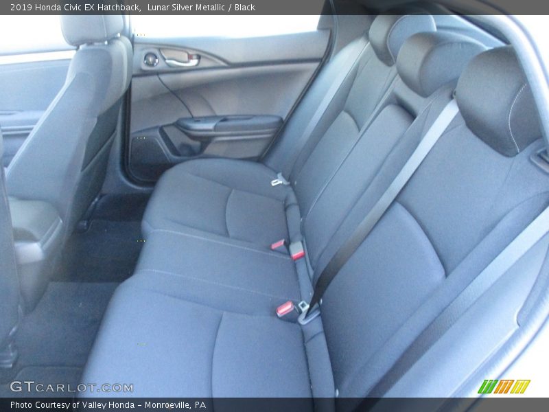 Lunar Silver Metallic / Black 2019 Honda Civic EX Hatchback