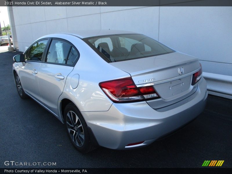 Alabaster Silver Metallic / Black 2015 Honda Civic EX Sedan