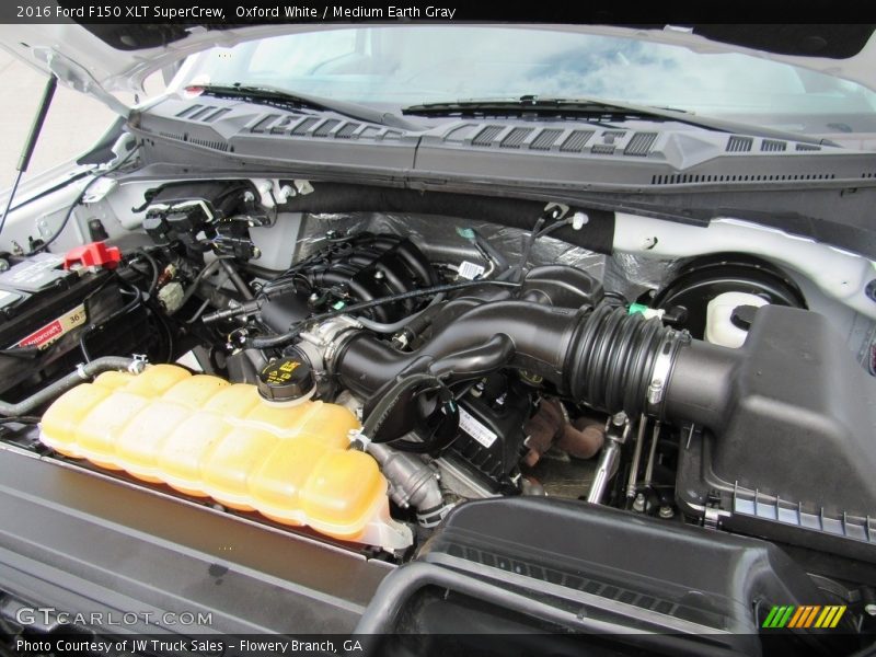 Oxford White / Medium Earth Gray 2016 Ford F150 XLT SuperCrew