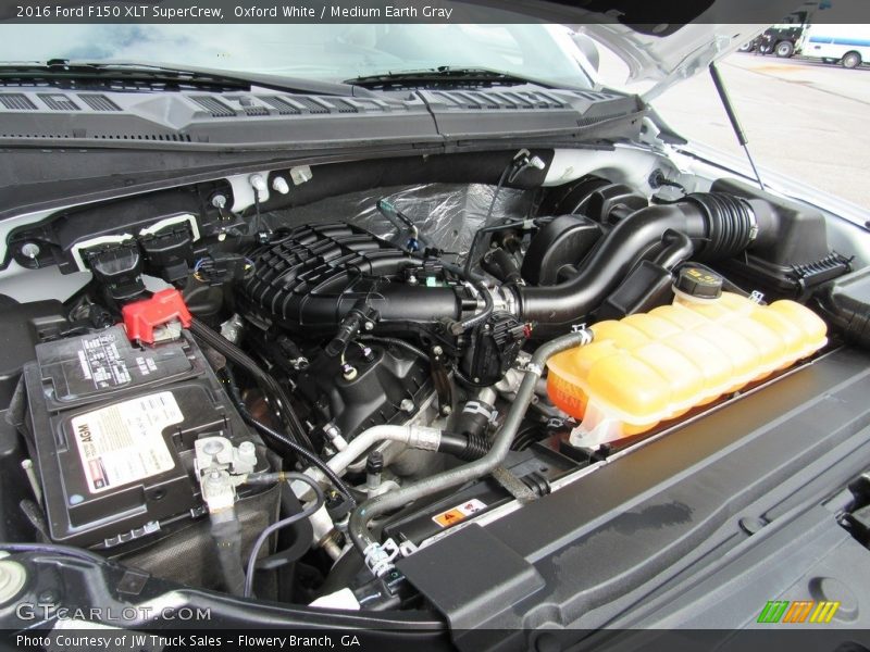 Oxford White / Medium Earth Gray 2016 Ford F150 XLT SuperCrew