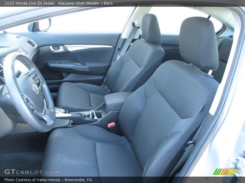 Alabaster Silver Metallic / Black 2015 Honda Civic EX Sedan