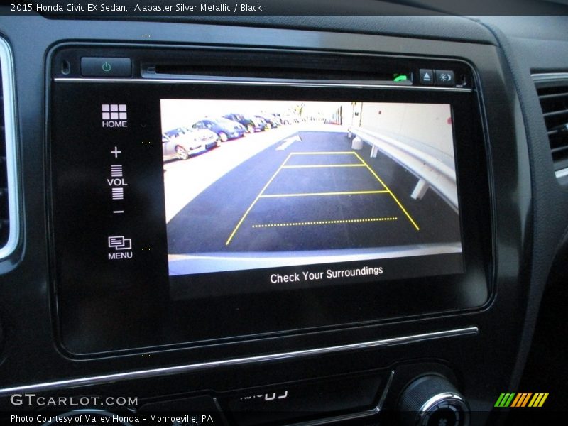 Alabaster Silver Metallic / Black 2015 Honda Civic EX Sedan