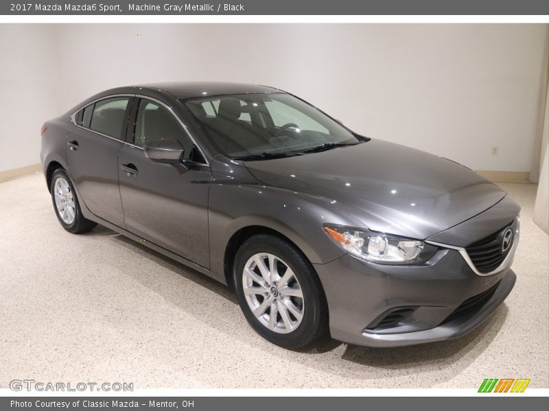 Machine Gray Metallic / Black 2017 Mazda Mazda6 Sport