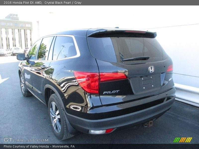 Crystal Black Pearl / Gray 2016 Honda Pilot EX AWD