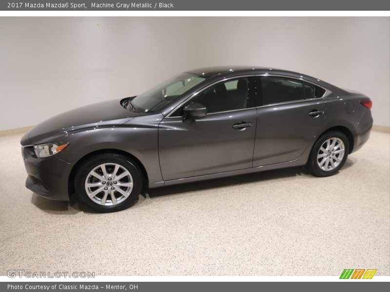 Machine Gray Metallic / Black 2017 Mazda Mazda6 Sport