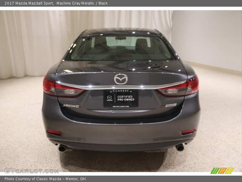 Machine Gray Metallic / Black 2017 Mazda Mazda6 Sport