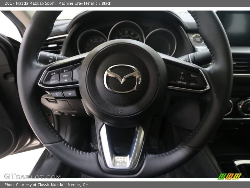 Machine Gray Metallic / Black 2017 Mazda Mazda6 Sport