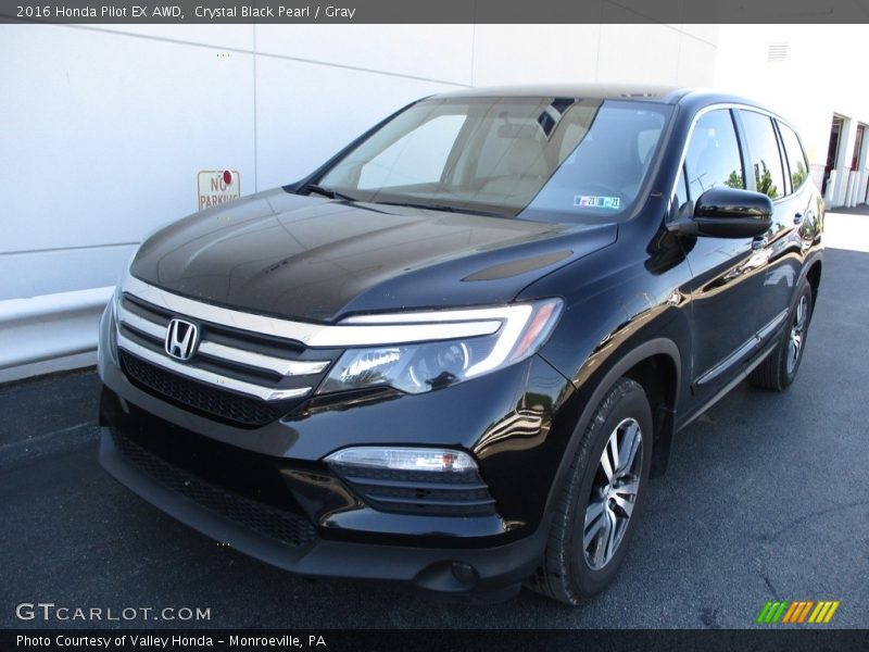 Crystal Black Pearl / Gray 2016 Honda Pilot EX AWD