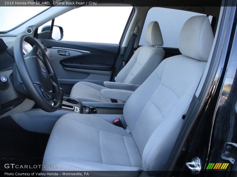 Crystal Black Pearl / Gray 2016 Honda Pilot EX AWD