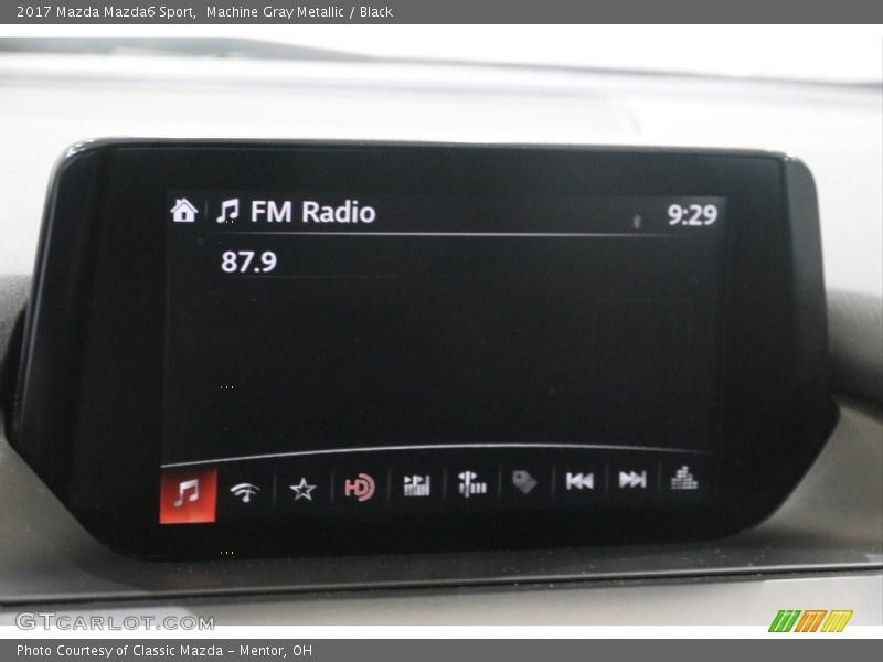 Machine Gray Metallic / Black 2017 Mazda Mazda6 Sport