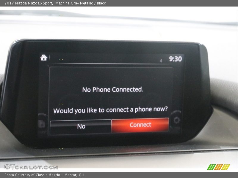 Machine Gray Metallic / Black 2017 Mazda Mazda6 Sport