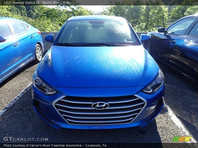 Electric Blue / Gray 2017 Hyundai Elantra SE