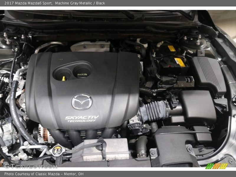 Machine Gray Metallic / Black 2017 Mazda Mazda6 Sport
