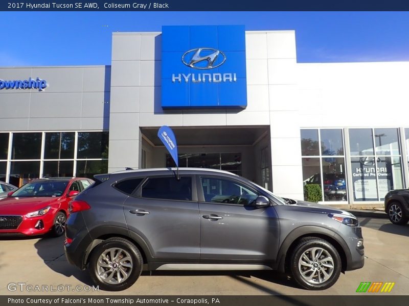 Coliseum Gray / Black 2017 Hyundai Tucson SE AWD
