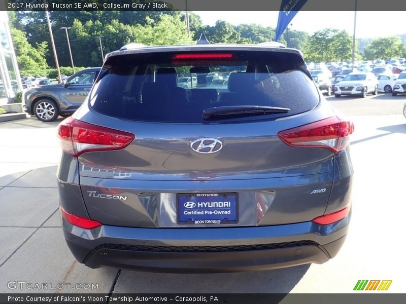 Coliseum Gray / Black 2017 Hyundai Tucson SE AWD