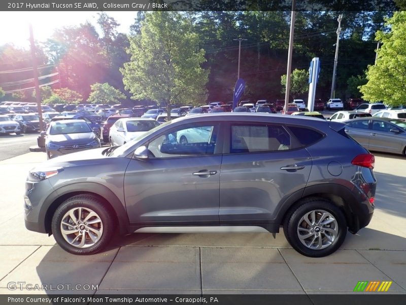 Coliseum Gray / Black 2017 Hyundai Tucson SE AWD