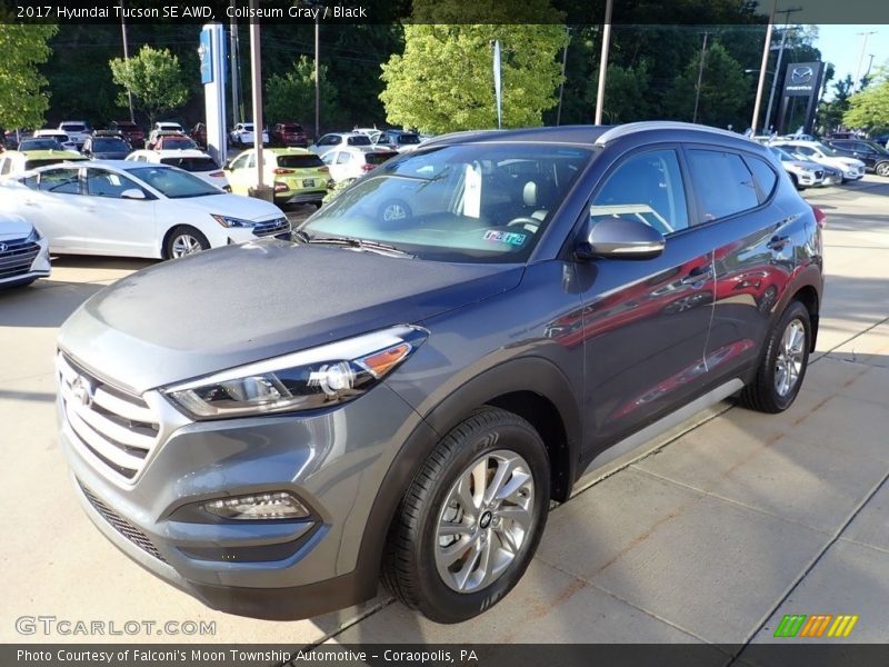 Coliseum Gray / Black 2017 Hyundai Tucson SE AWD