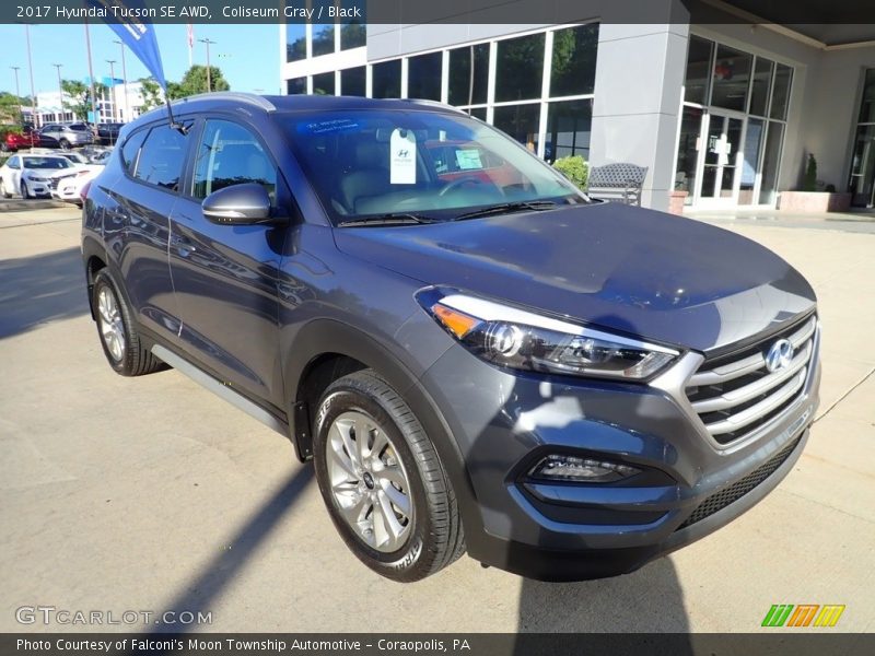 Coliseum Gray / Black 2017 Hyundai Tucson SE AWD