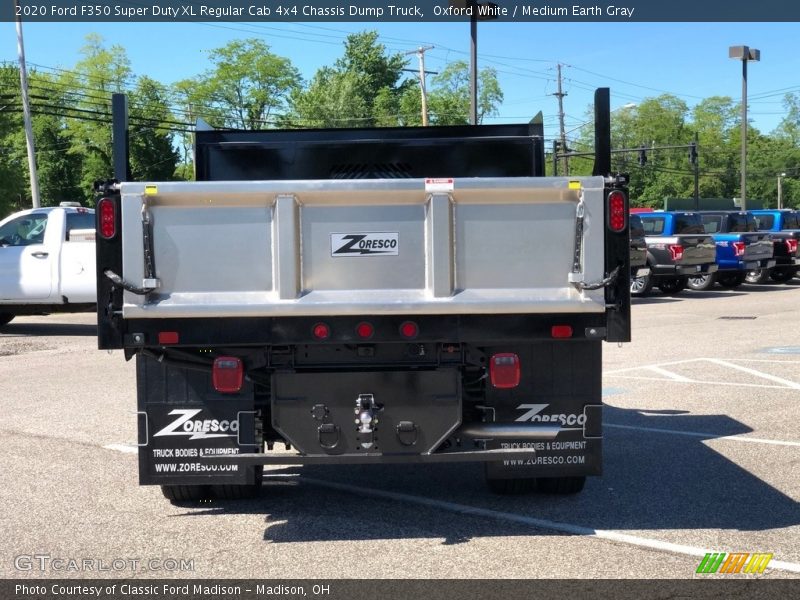 Oxford White / Medium Earth Gray 2020 Ford F350 Super Duty XL Regular Cab 4x4 Chassis Dump Truck